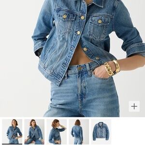 J Crew Women’s Classic Denim Jacket Size M Brilliant Day wash